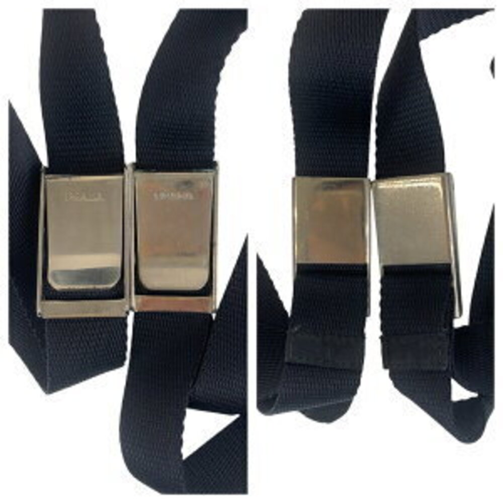 Prada daypack Tessuto nylon plate logo triangular black backpack - Picture 5 of 10